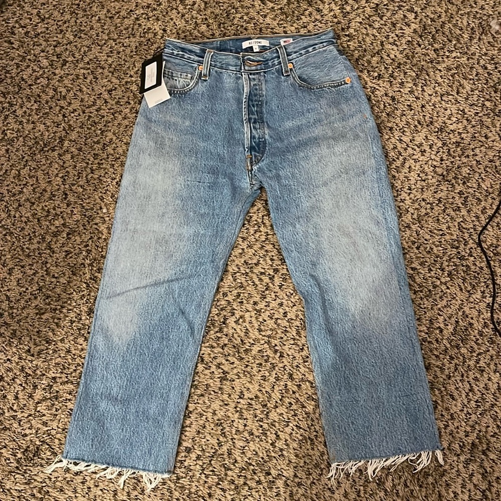 RE/DONE x Levi’s 70s Super Crop Boot Indigo Size 26